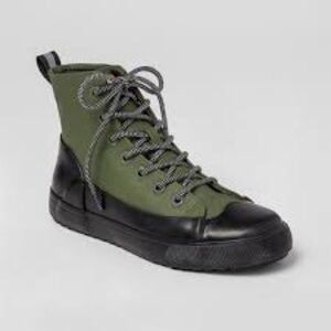 Hunter black dipped lace up boots waterproof rain boots women’s size 8.5 trendy